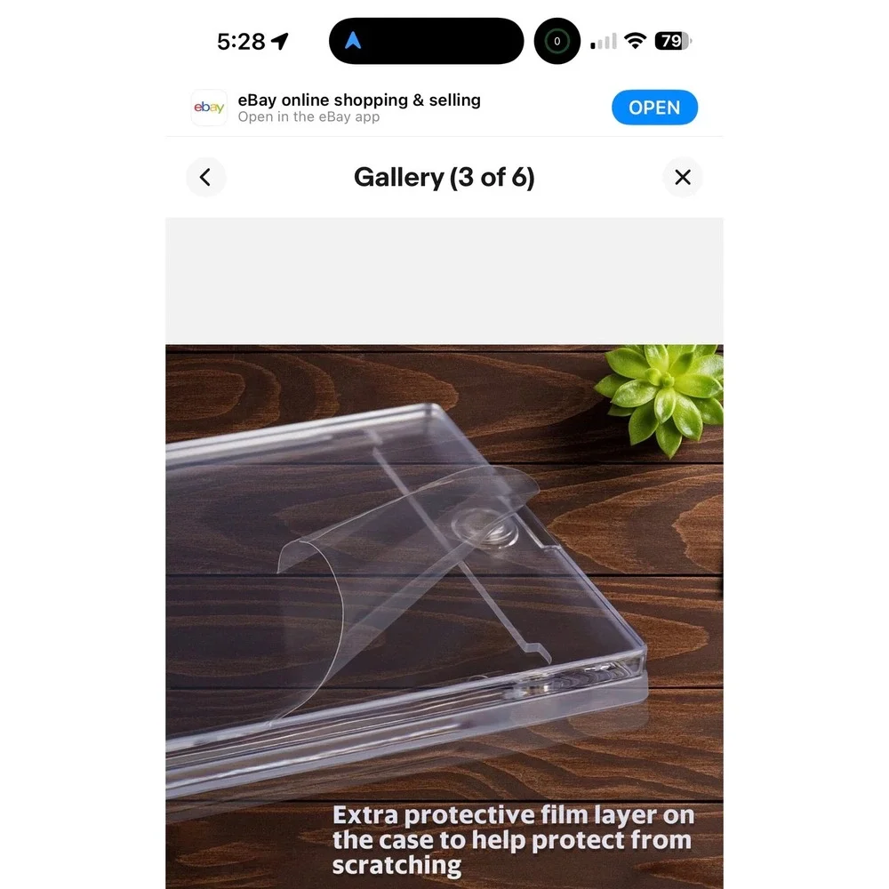 Lot of 20 Magnetic Acrylic Trading Card Holders‎ UV Protection for Standard Size